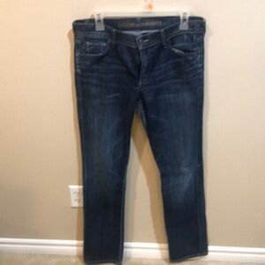 Citizens of Humanity Ava Low Rise Straight Leg Distressed Jeans SZ 30/33